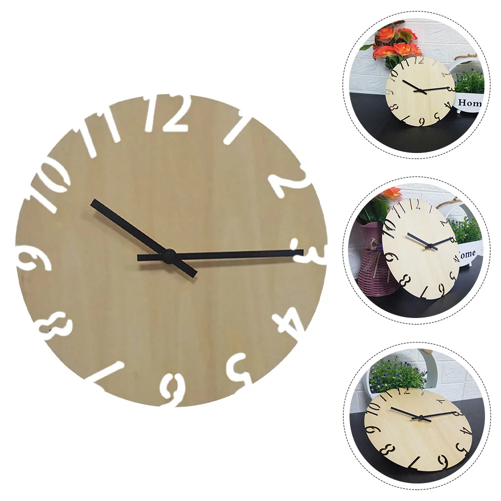 

Living Room Kitchen Bathroom Office Living Room Wall Clock Wooden Clock Hanging Wall Clock Wall Clock for Home Room Living Room