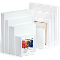 canvases for painting shuttle art 4 pack multi sizes stretched canvas and canvas panels 100cotton primed canvas boards painting