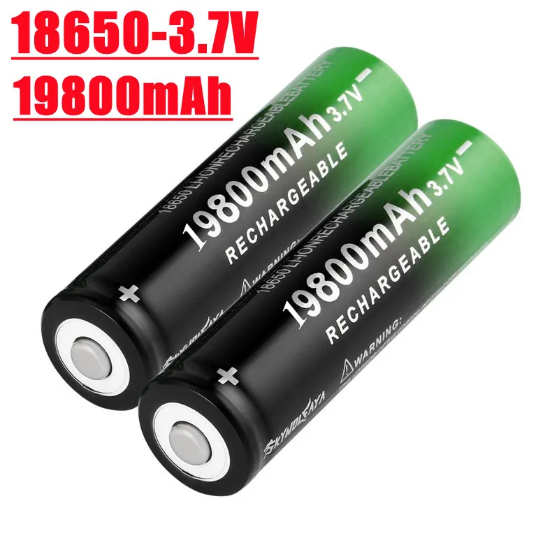 

Литий-ионный перезаряжаемый аккумулятор 18650, 3,7 в, 19800 мАч, подходит для лампочек, фонариков или электронных устройств