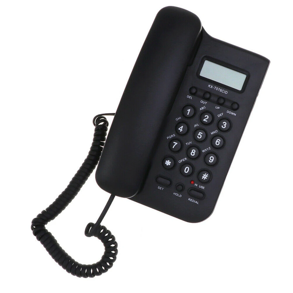 

Portable Hotel Landline Telephone Wireless Desktop English Wall Mount Business Call Cordless ID Display Home Office Intercom