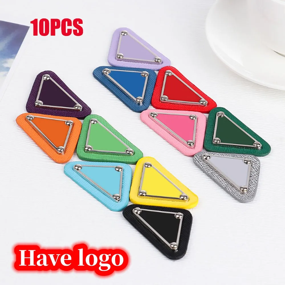 

10PCS Triangular P Brand Logo Patches for Clothing Backpack Shoes and Hats DIY Badges Sewing Patches and Appliques