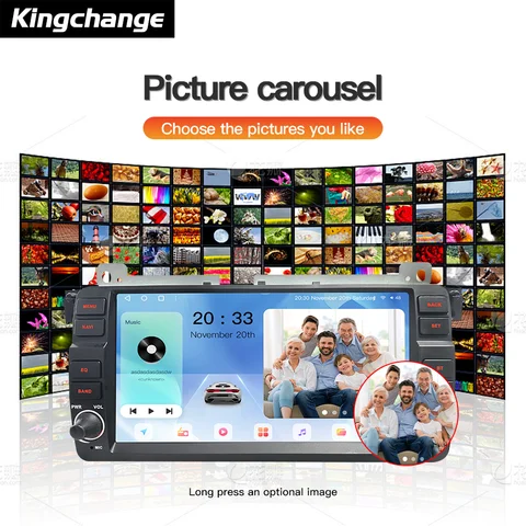 Kingchange Android 14 8,9 "2 Din автомобильный радио стерео GPS для BMW E46 3 318/320/325/330/335 M3 1998-2005 WIFI CarPlay Auto 360 GPS