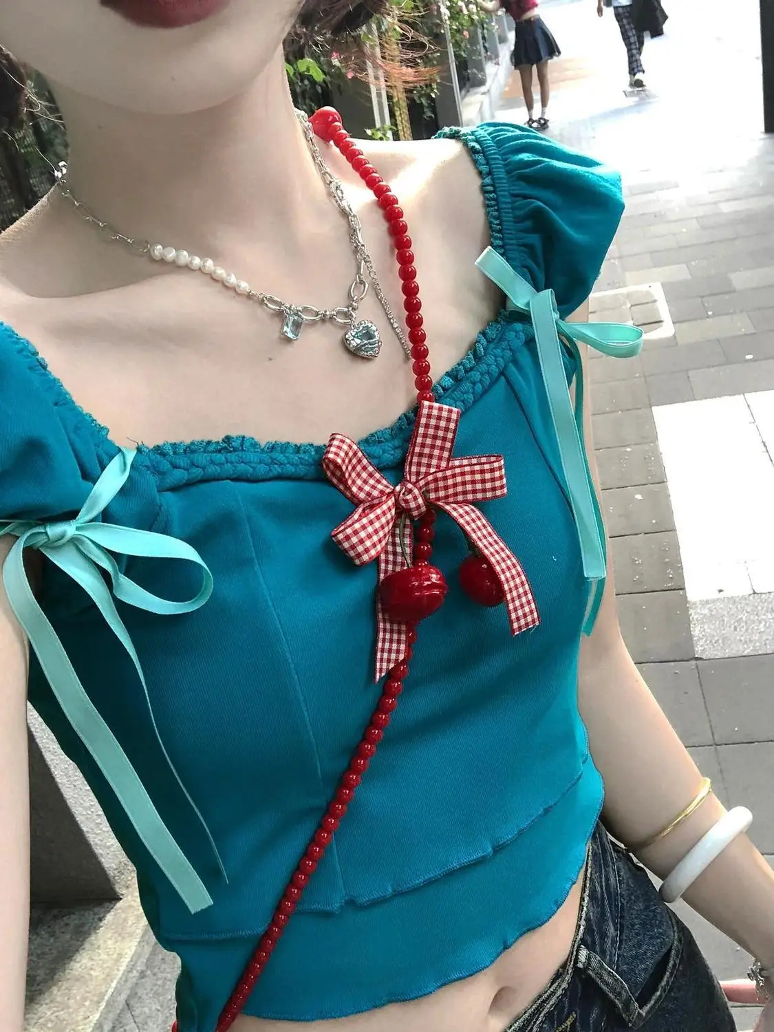 

Футболка женская в Корейском стиле, в стиле Харадзюку, 2000s, Y2K