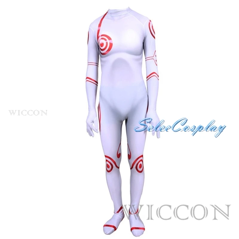 Фото Взрослые Дети Аниме дедман Страна Чудес Широ Косплей Костюм Zentai облегающий костюм на Хэллоуин костюм №5