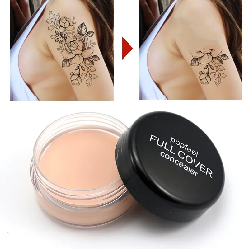 

New 1Pcs 10g Natural Concealer Fade Wrinkles & Dark Circles Face Oil Control Foundation Smooth Concealer Setting Cream 5 Colors