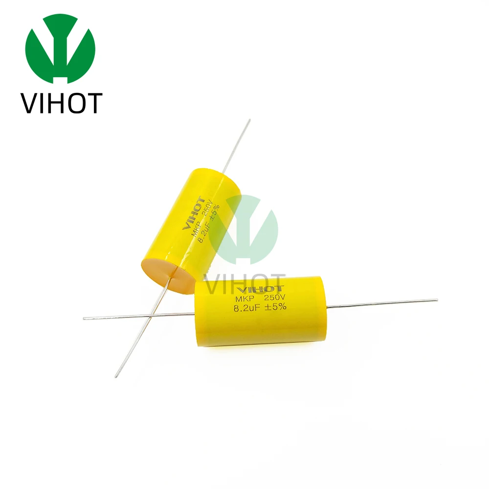 Аудио конденсатор VIHOT 1 шт. 250 В постоянного тока Audiophiler Axial MKP 8 2 мкФ для HIFI DIY