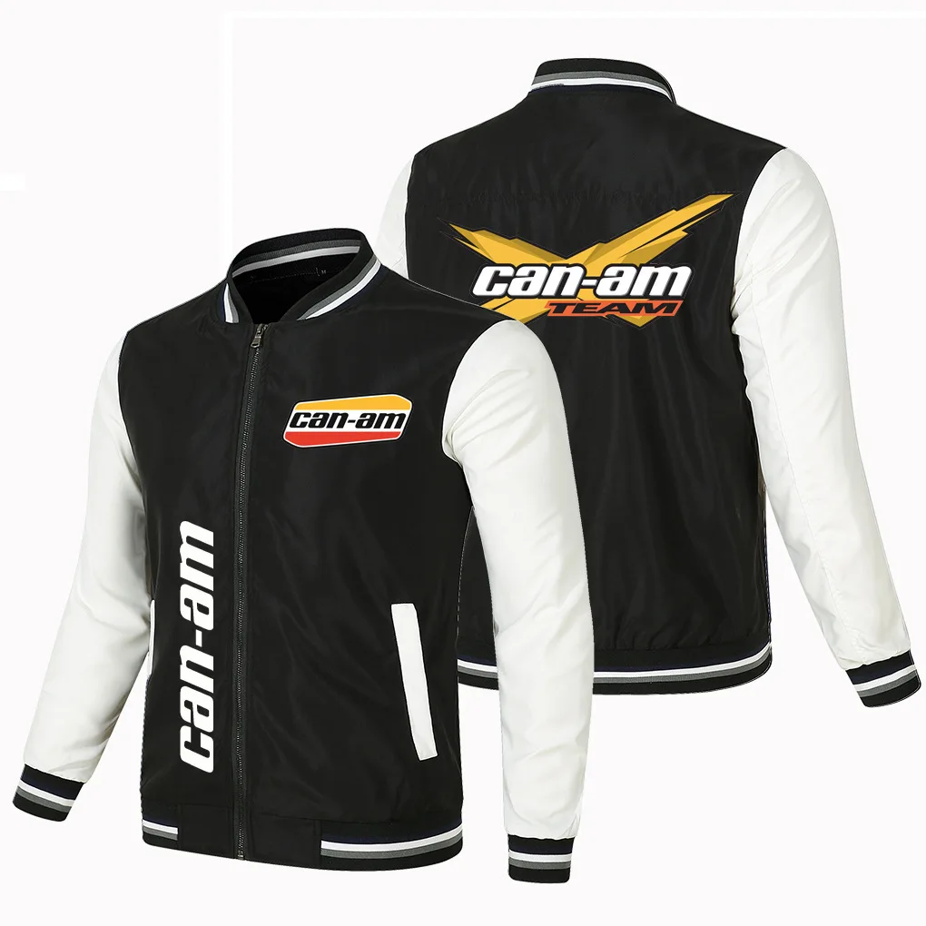 

2022 spring and autumn outdoor sports can am thin fashionable zipper car logo coat men's jacket