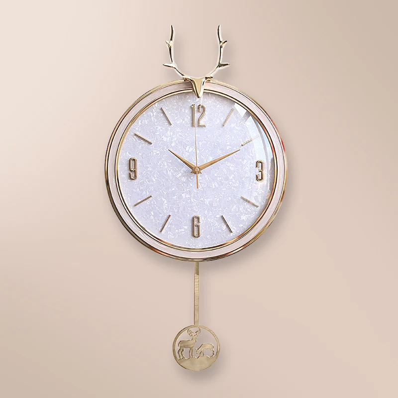 

Настенные кварцевые часы в скандинавском стиле с подсветильник кой