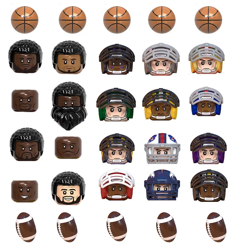 Action Figures Toys Building Blocks Heads Educational Toys For Children Gifts