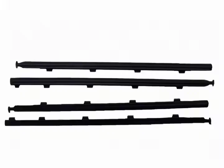 

4 шт., черный автомобильный резиновый уплотнитель, молдинг для стекла, окна, уплотнительный ремень, совместимый с Volkswagen Polo 2002-2010 6Q 4837478