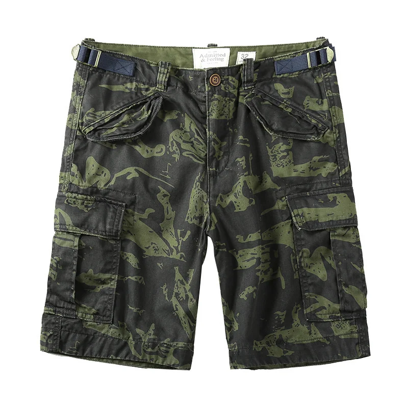 

Shorts Men's Summer Cargo Military Style Tactical Camouflage Shorts Multi Pocket Fashion Casual Shorts Outdoor Running Shorts