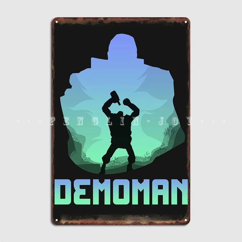 

Demoman Team Fortress 2 Metal Plaque Poster Plaques Wall Custom Cinema Living Room Tin Sign Poster