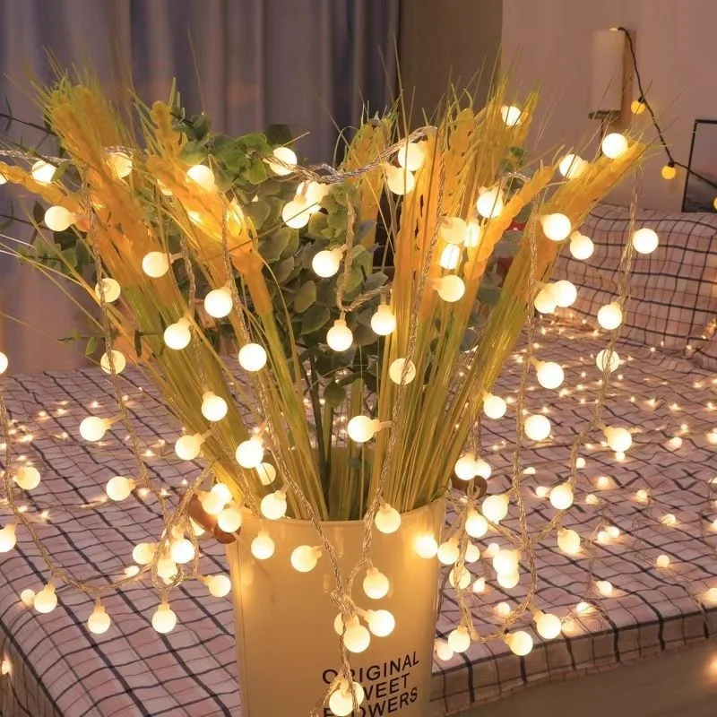 

1.5M/3M/6M/10M LED Fairy String Star Balls Snowflake Lights Battery USB Operated Wedding Garland Home Room Christmas Decoration