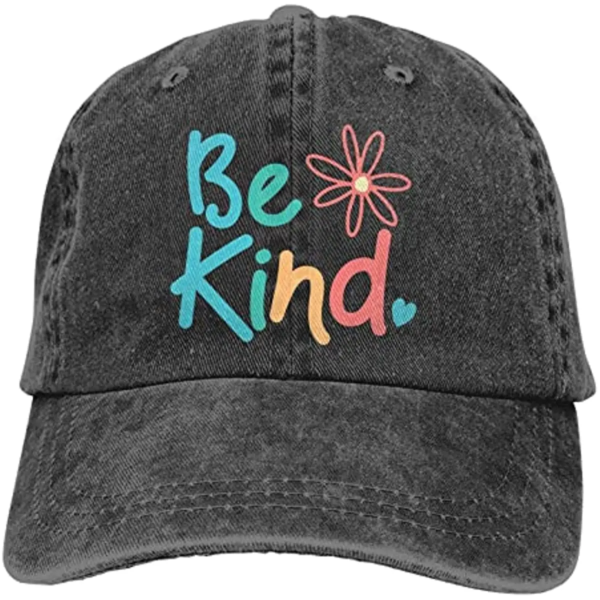

Be Kind черная бейсболка Регулируемая винтажная Низкопрофильная джинсовая шапка для женщин мужчин Снэпбэк четыре сезона для взрослых унисекс