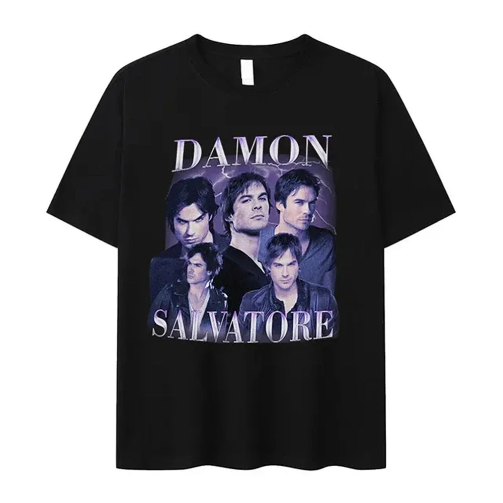 Футболка Мужская Одежда Homme Новая в топе и футболки Damon Salvatore Ian Somerhalder TV Series