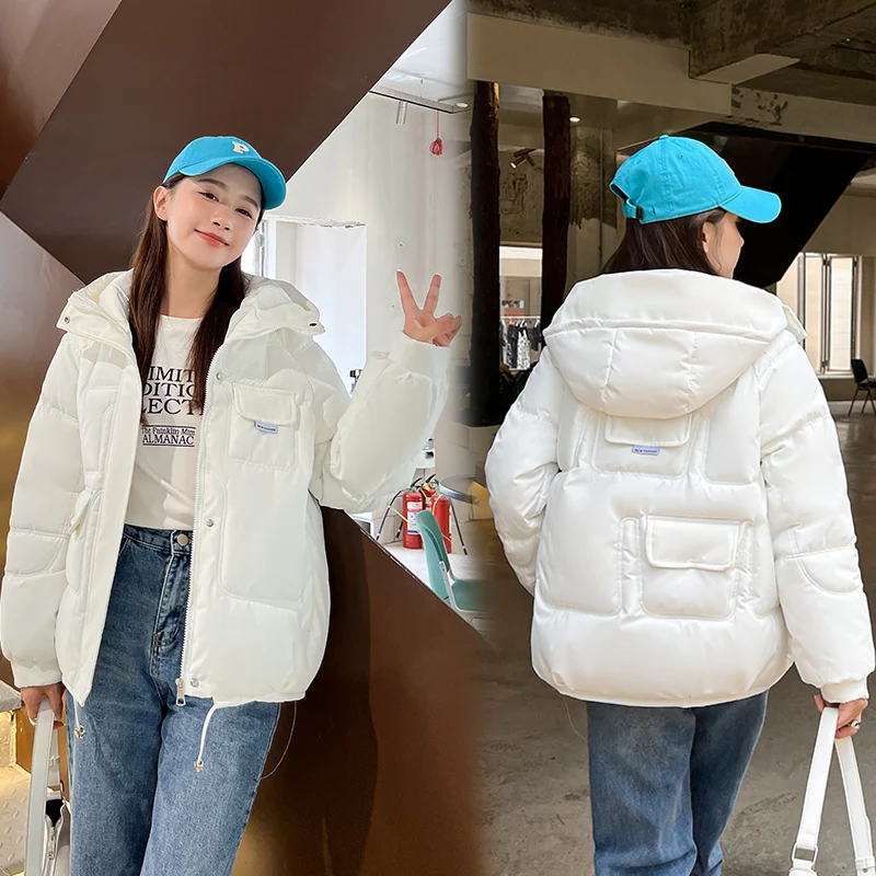2022 New Winter Women Oversized Parkas Jackets Casual Thick Warm Hooded Pattern Coat Female Winter Outwear Jacket parkas