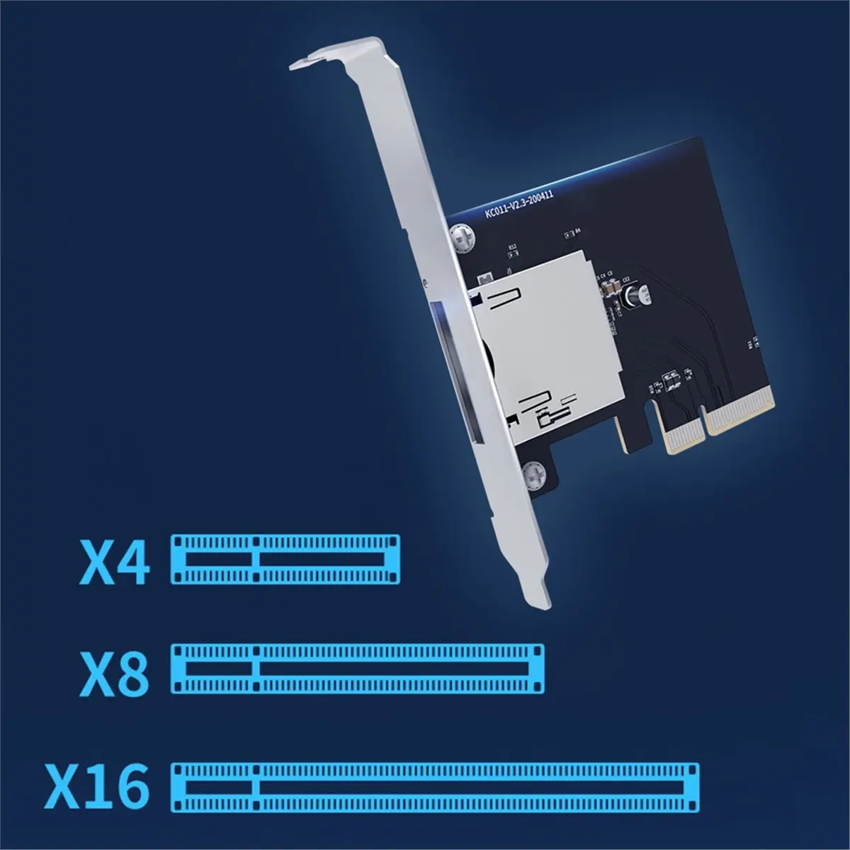 Фото (AA49) Модуль-конвертер PCI-E X4, адаптер для чтения карт CPexpress Type B, не требует драйверов, для карт памяти CFexpress Type B, PCIE №4