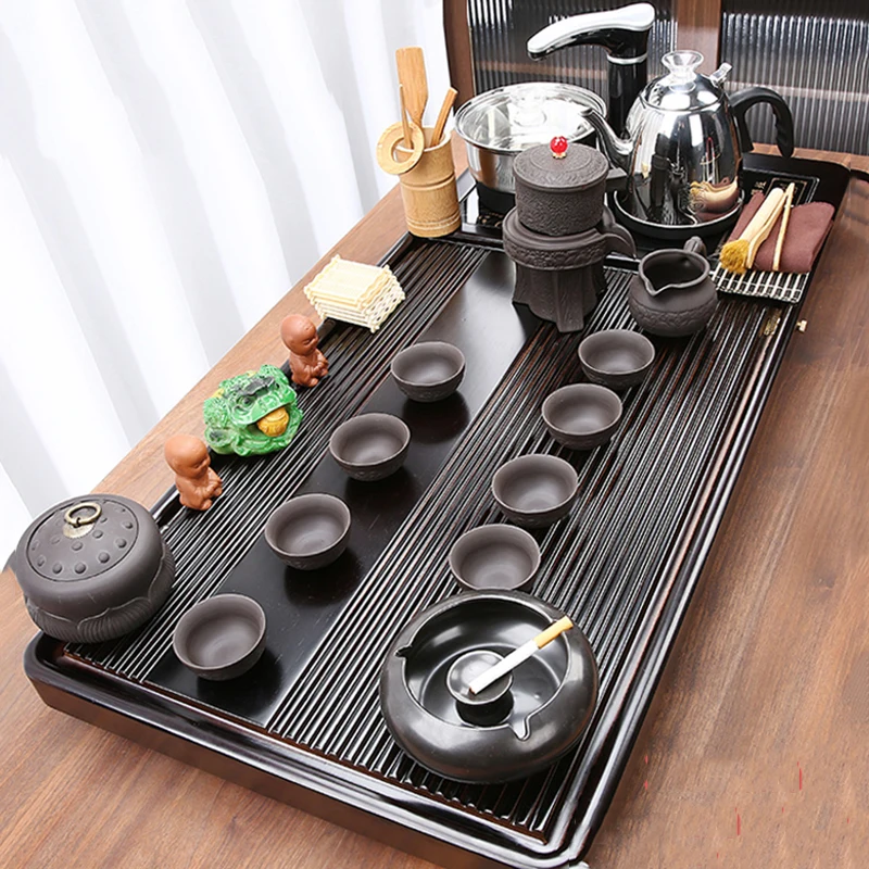 

Dining Warmer Tea Set Matcha Whisk Cup Pot Bowl Travel Tea Set Accessories Semi Automatic Tableware Juego De Te Home Products