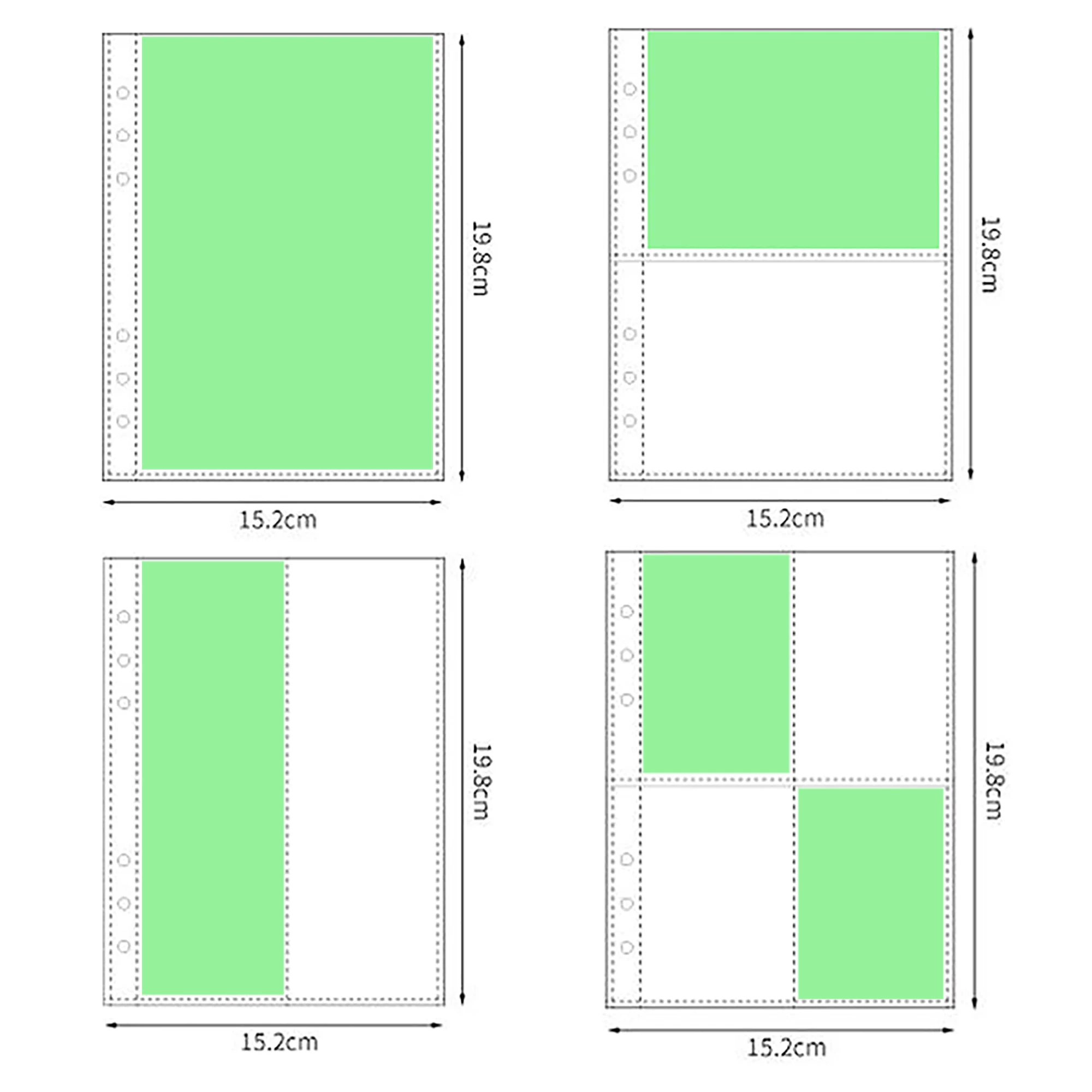 Папка для фотокарточек А5 10 листов 1/2/4 карманов ПВХ