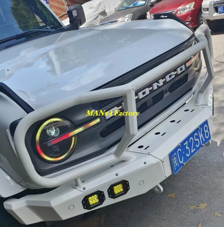 Стальной передний бампер Deluxe 4x4 для Ford Bronco U725 21+