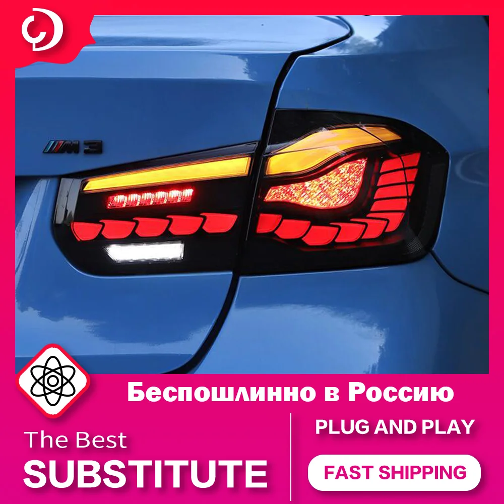 

AKD Car Styling Taillights for BMW F30 2013-2019 F35 F80 320i 325i LED Tail Light DRL Tail Lamp Turn Signal Rear Reverse Brake