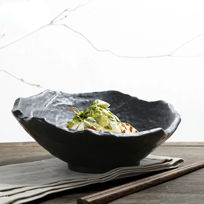 

Creative Japanese Ceramic Bowl Tableware Oblique Bowl Korean Personality Household Instant Noodles Bowl Bowl Rice Bowl Set