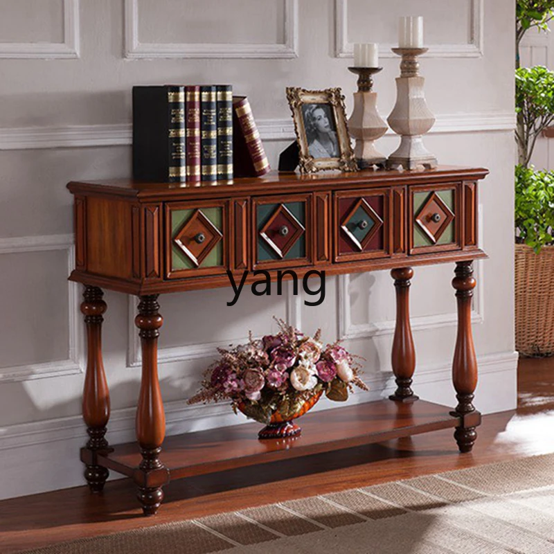 YJQ Xuanguan стол с подставкой маленький Выдвижной столик мебель из массива дерева