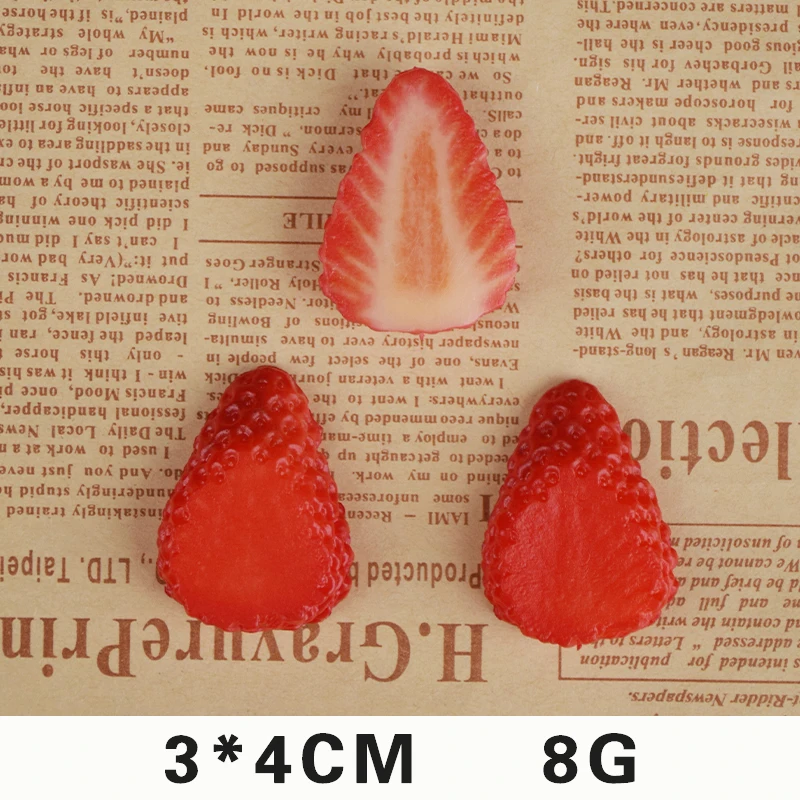 

Искусственные ломтики клубники из ПВХ