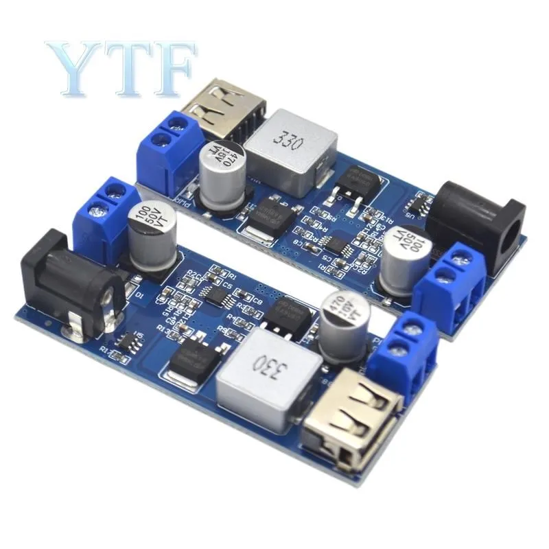 Понижающий модуль постоянного тока 5 в 6 А, источник питания от 12 В 24 В до 5 В, зарядка через USB, 5 А, высокая мощность 30 Вт