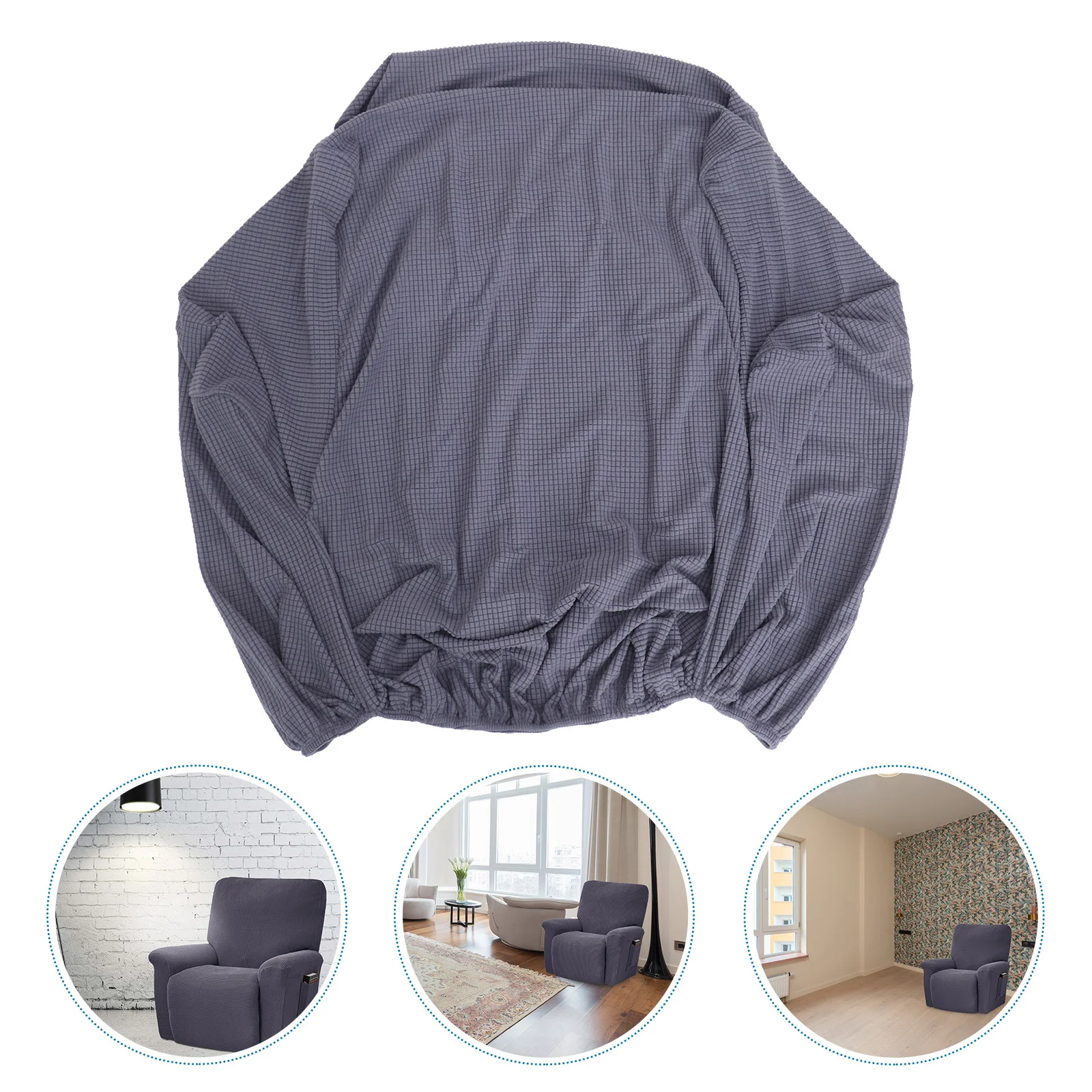 

Couch Protector Gray Loveseat Chair Seat Cover Couch Slipcover Elastic Chair Cover Armchair Cover
