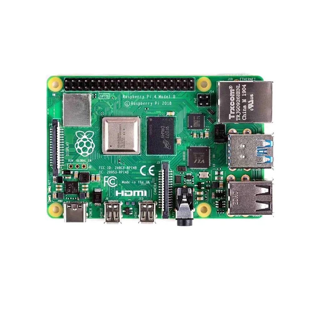 Официальная Raspberry Pi 4B 8G 4G 2G 1G комплект звуковой карты адаптер питания акриловая