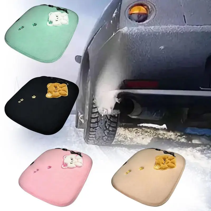 

Winter Car Heated Cover Portable Heated Travel Seat Cover Car Seat Covers Fit For Most Car Truck SUVs Van Car Heated Seat Covers