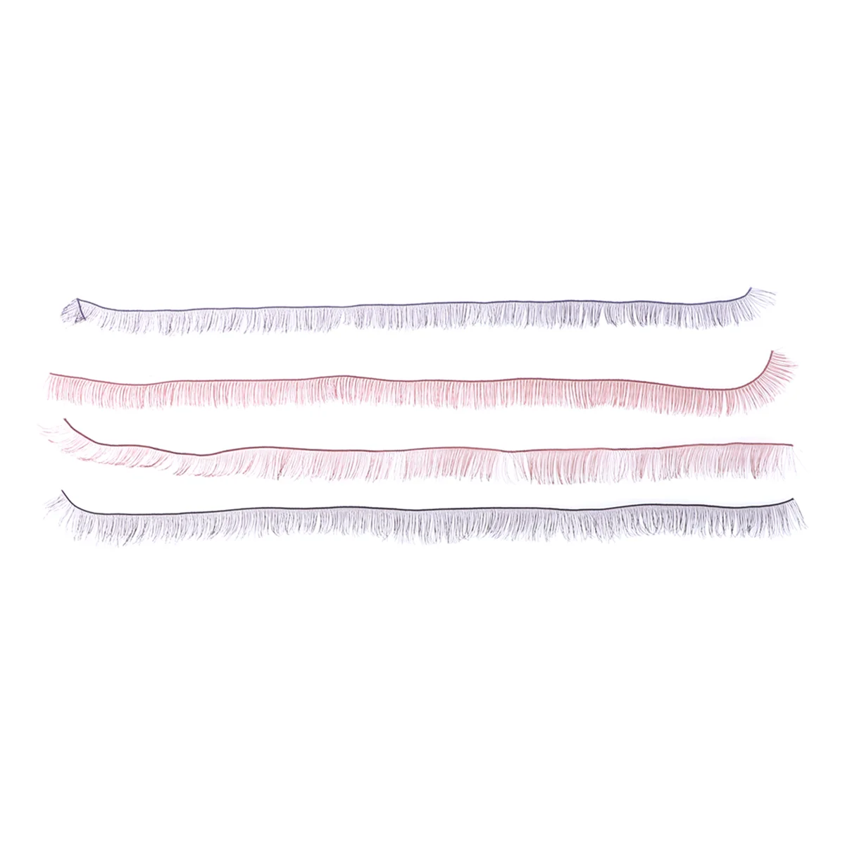 

4 Pcs Handmade False Eyelashes Natural Fake Eyelashes Accessories Lashes (Black 1cm + Black 08cm + Brown 1cm +