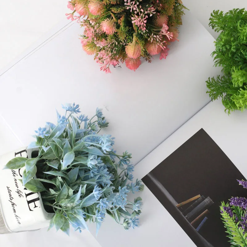 Свежие имитации зеленых растений горшечные растения мебель для дома цементные