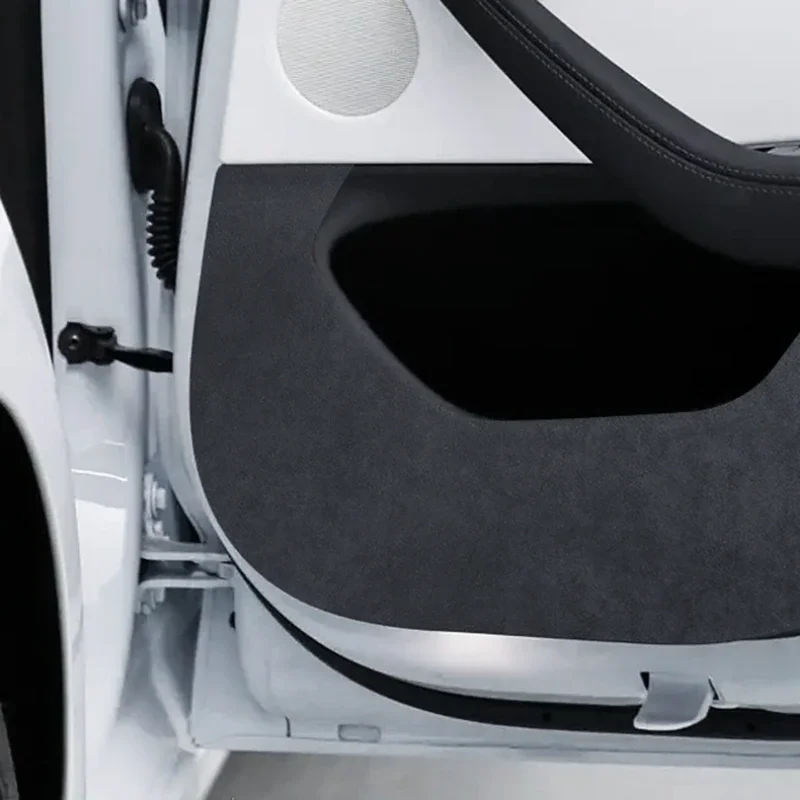 Противоударная накладка на дверь автомобиля Tesla новая модель 3 + Highland 2024 замшевые