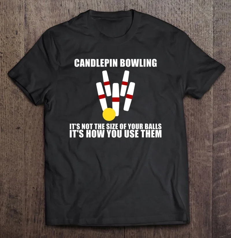 

Футболка Candlepin для боулинга, не размер мяча, новая английская Канада, Мужская одежда, Винтажная футболка с коротким рукавом для пары