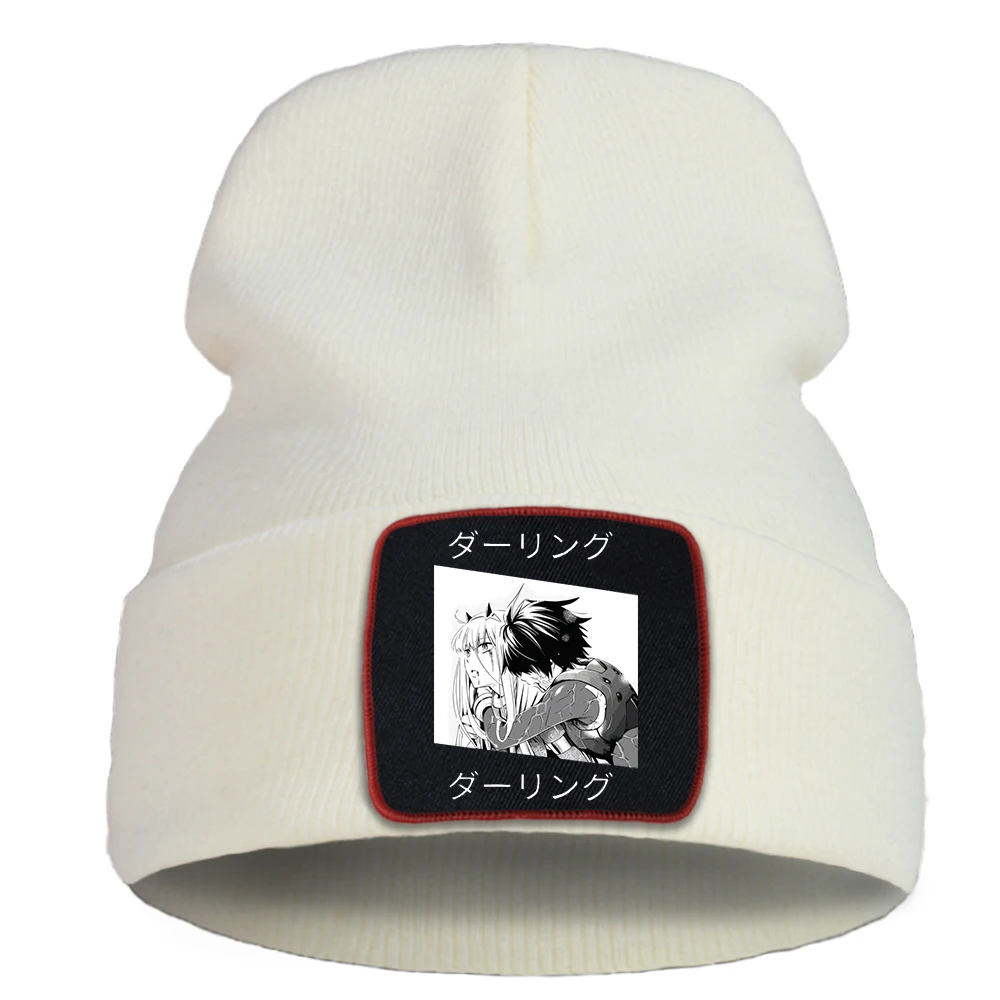 

Шапка Zero Two крутая шапка манга женские мужские шапки Боб Осенняя шапочка-бини теплая