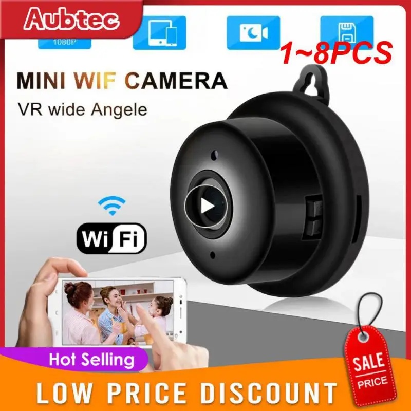 

1 ~ 8 шт. 1080P Беспроводная мини Wi-Fi камера IP домашняя камера видеонаблюдения ИК Ночное Видение датчик движения P2P радионяня