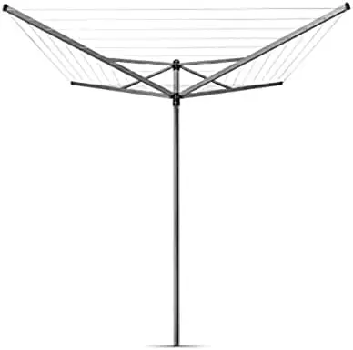 

Rotary Dryer Clothesline with Ground Spike, 131 feet, Silver
