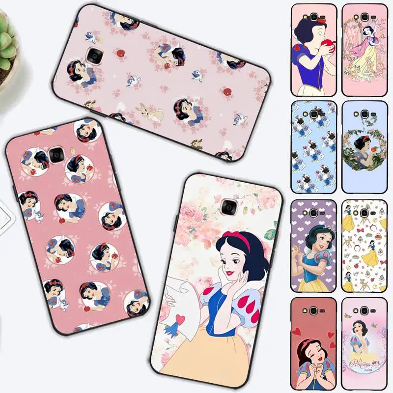 

Disney Snow White Princess Phone Case for Samsung J 2 3 4 5 6 7 8 prime plus 2018 2017 2016 core