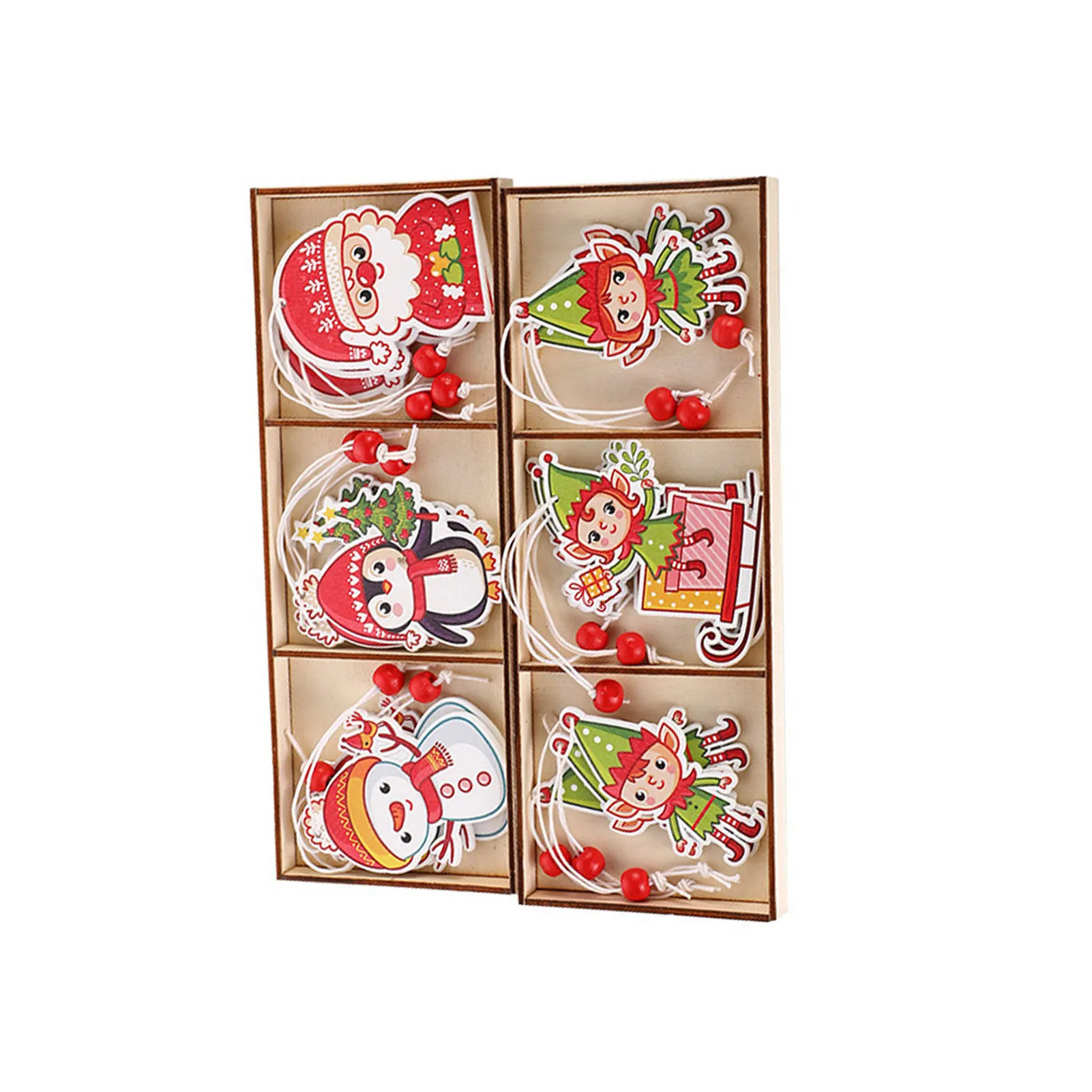 

9pcs Merry Christmas Pendants Mini Portable Christmas Pendant Adding More Festive Atmosphere