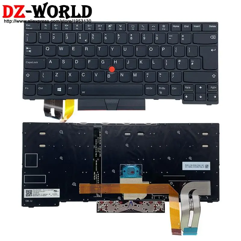 

New Original UK English Backlit Keyboard for Lenovo Thinkpad T14 P14S Gen1 Gen2 Laptop 5N20X68869 5N20X70347 5N20V43784