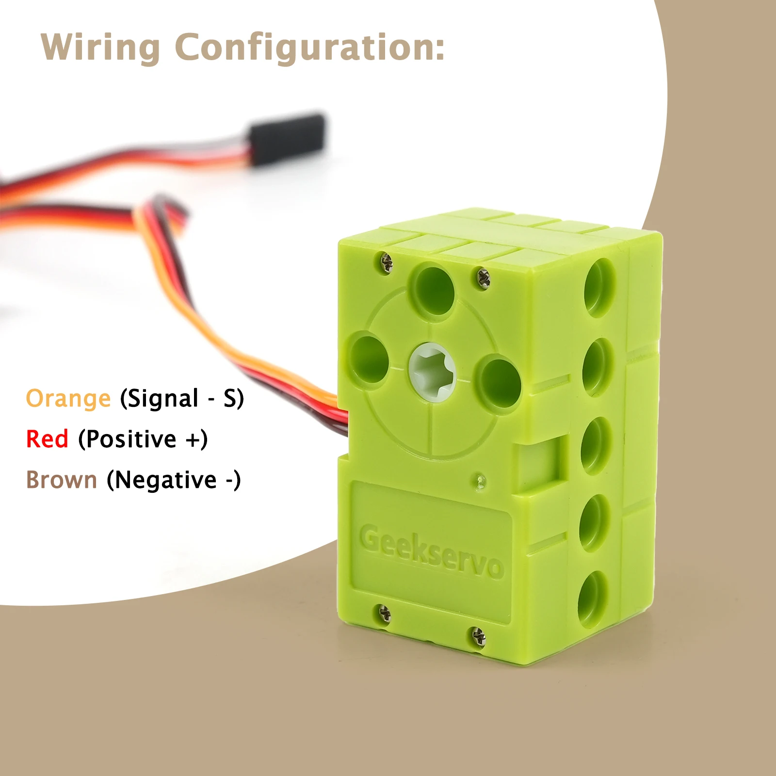Фото Geekservo 0.7KG 360 °   Сервопривод CW/CCW с непрерывным вращением, зеленый, 4.8V-6V, PWM, для Microbit Raspberry Pi №5