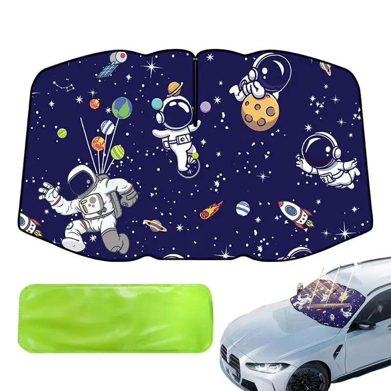 

Car Sunshade Umbrella-style Front Glass Sunshade Foldable Car Cartoon Sun Visor Sunshad UV Protector Interior Windshield Sunshad