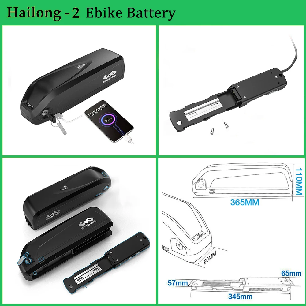 Pаспродажа 21700 EBike батарея LG Tesla 36V 48V 52V 14.4Ah 19.2Ah 28.8Ah Hailong велосипедная аккумуляторная батарея для мотора 1500W 1000W 750W 500W