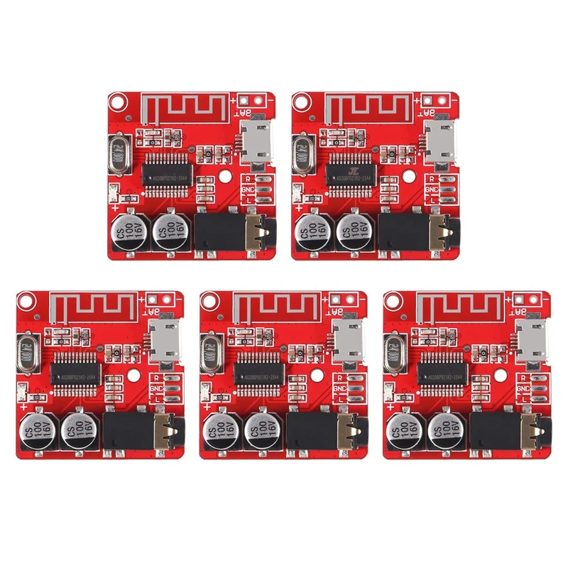 

JABS 5Pcs MP3 Bluetooth 4.1 Amplifier Module Mini MP3 Lossless Decoder Board Car Speaker Amplifier Board WAV+APE+FLAC+MP3