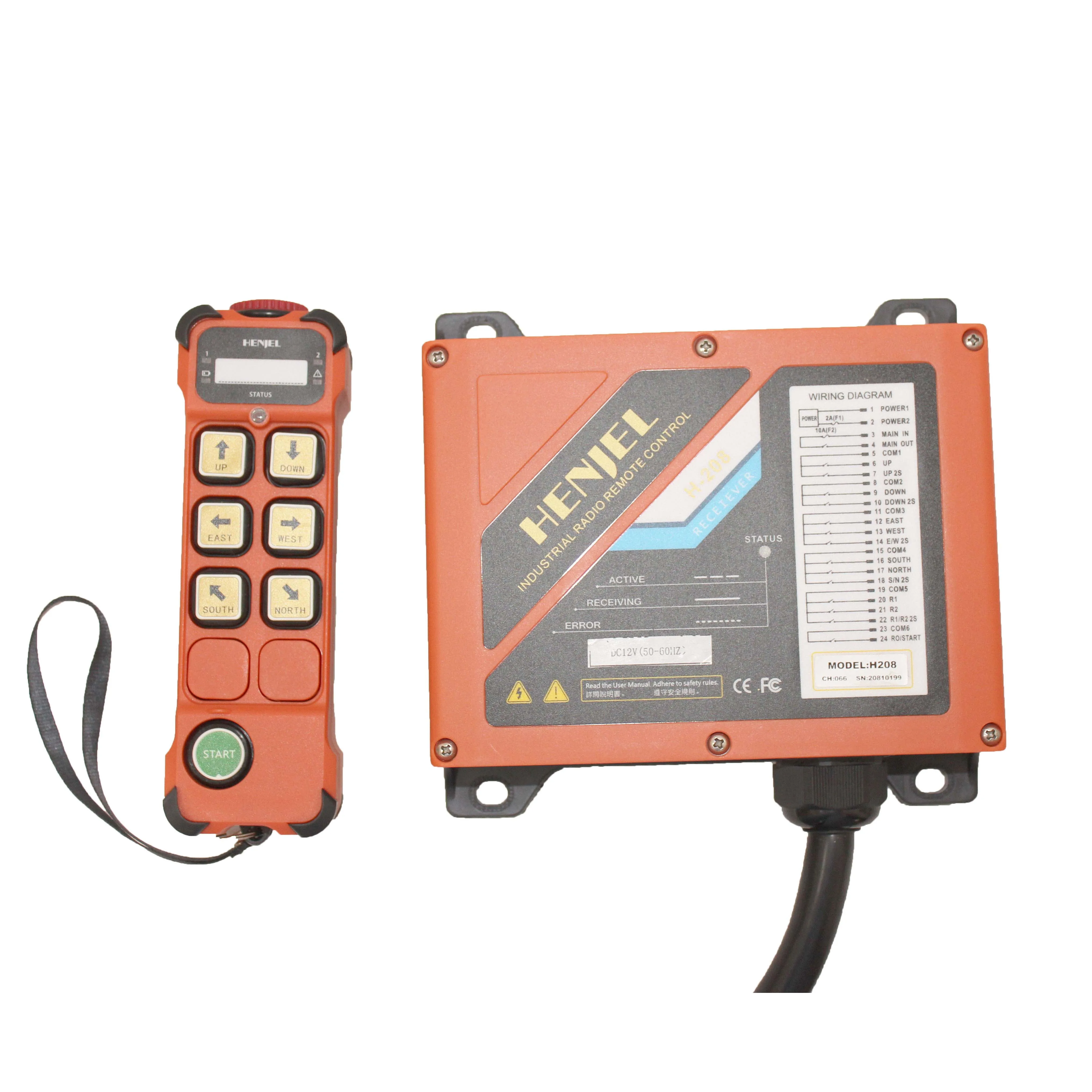 

HENJEL H206 industrial radio remote control crane wireless controller