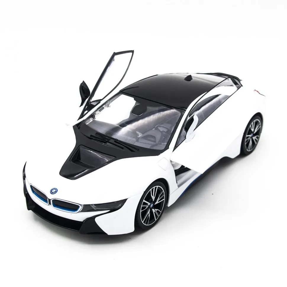 Радиоуправляемая машина Rastar BMW i8 White 1:14 (двери открываеются с пульта) - RAS-71000-W |