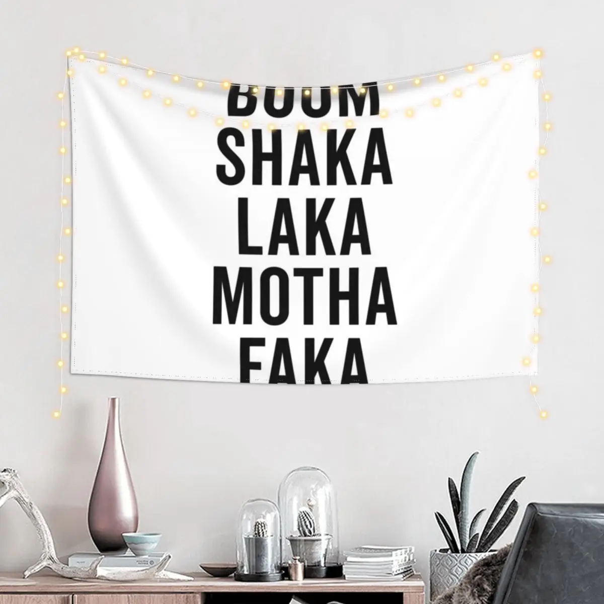 Boom Shaka Laka Забавный гобелен с цитатой на заказ Настенный для декора дома