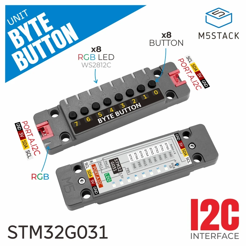 M5Stack Byte Button Unit